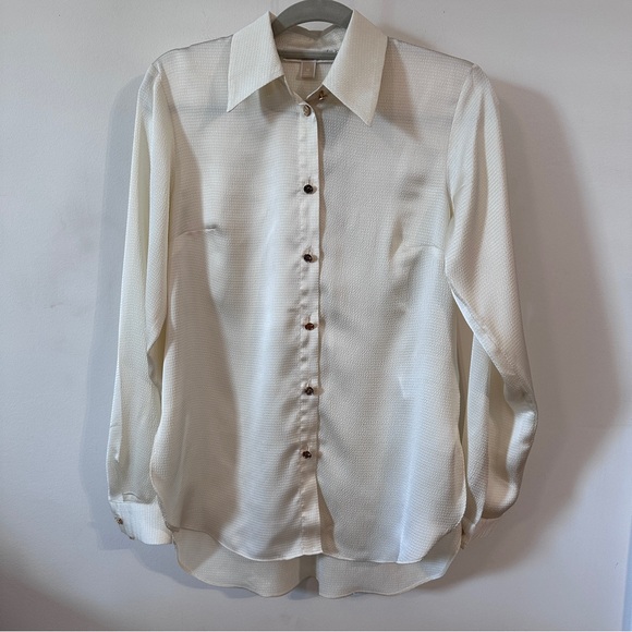 MICHAEL Michael Kors Tops - MICHAEL KORS | Women’s Long Sleeve Satin Button Down Shirt size Small